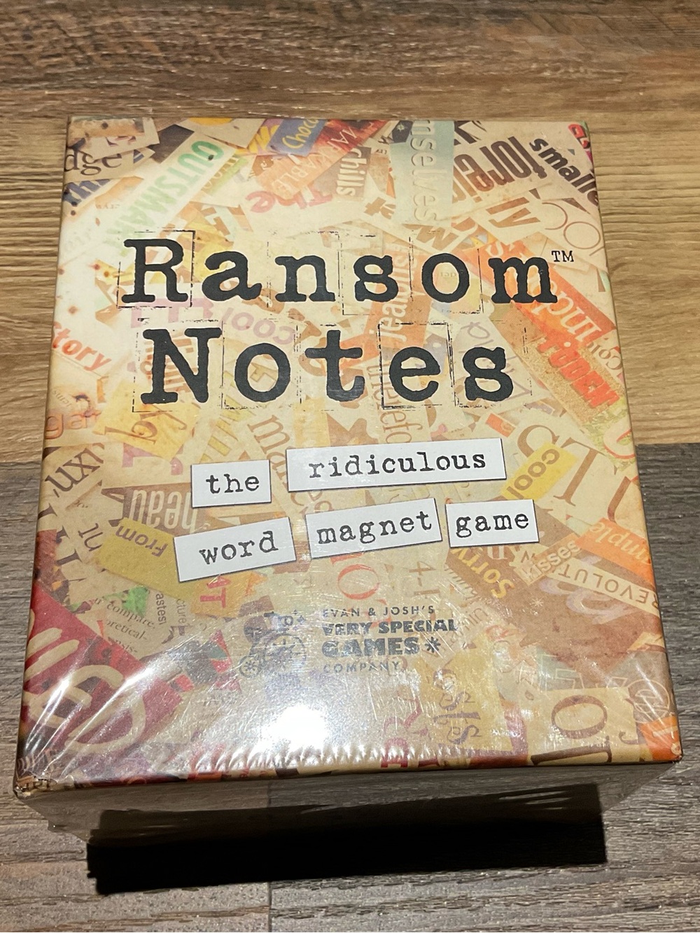 Ransom Notes 
New, never opened card game in box.